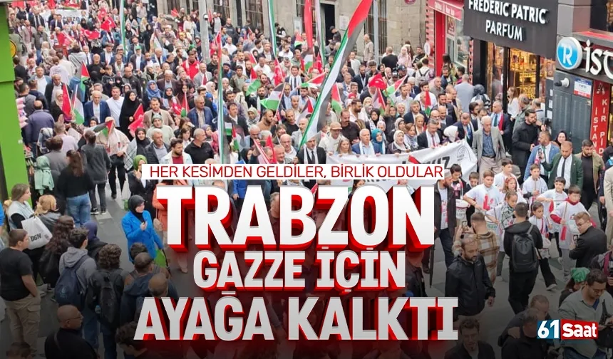 Trabzon’da yüzlerce kişi Gazze için pedal çevirdi!
