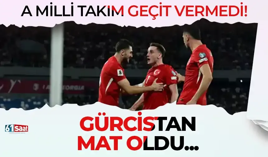 A Milli Takım geçit vermedi! Gürcistan mat oldu...