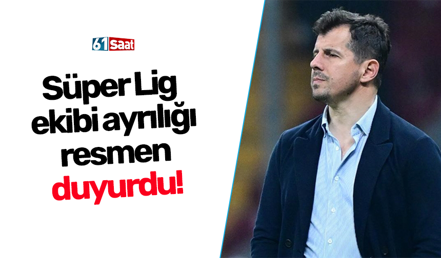 Süper Lig  ekibi ayrılığı resmen duyurdu!