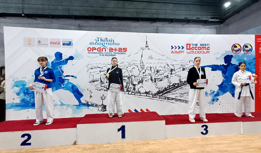 Tiflis’te madalya yağmuru: Ortahisar Belediyesi sporcuları şampiyonaya damga vurdu