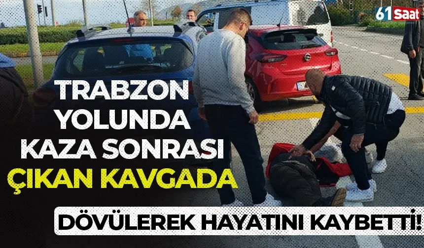 Trabzon yolunda kaza sonrası çıkan kavgada dövülerek hayatını kaybetti!