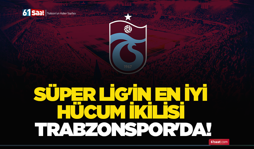 Süper Lig'in en iyi hücum ikilisi Trabzonspor'da!