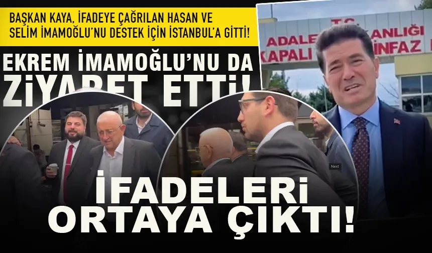 Başkan Ahmet Kaya'dan İmamoğlu ailesine destek!