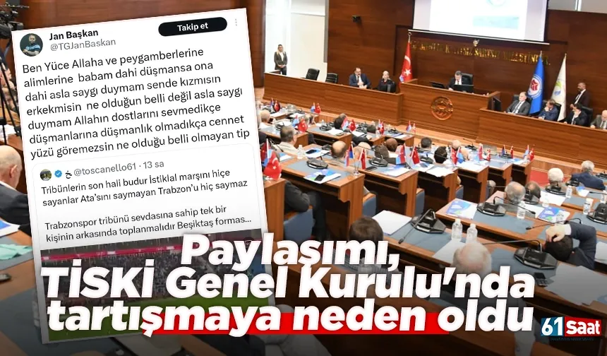 Paylaşımı, TİSKİ Genel Kurulu'nda tartışmaya neden oldu