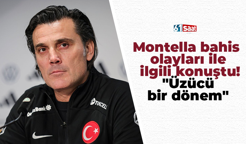 Montella bahis olayları ile ilgili konuştu! "Üzücü bir dönem"