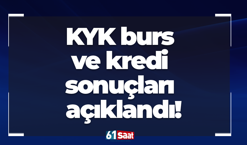 KYK burs sonuçları açıklandı!