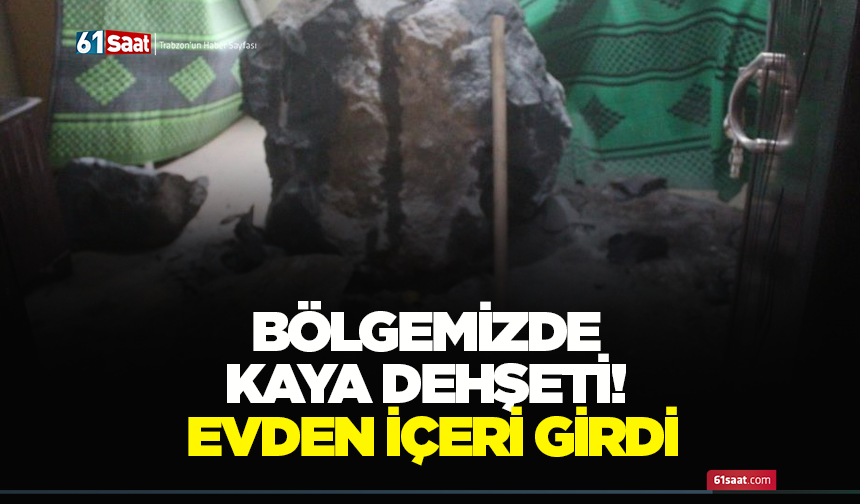 Bölgemizde kaya dehşeti! Evden içeri girdi