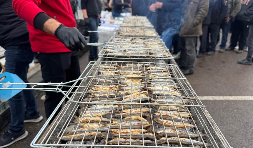 Hamsi festivalinde tam 7 ton hamsi dağıtıldı!