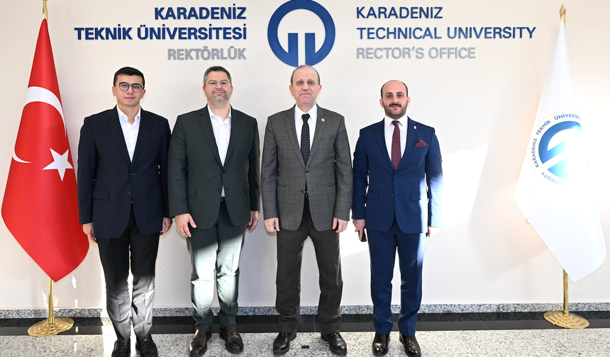 Türkiye Teknoloji Takımı üyelerinden KTÜ rektörüne ziyaret