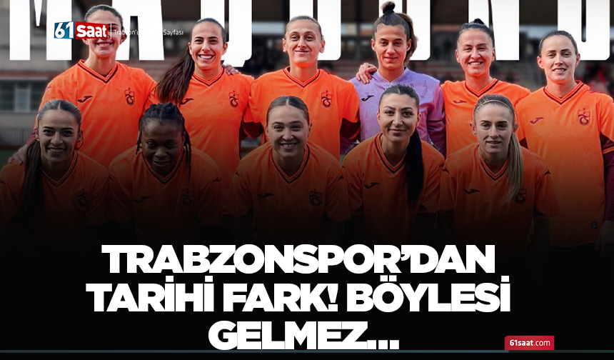 Trabzonspor’dan tarihi fark! Böylesi gelmez…
