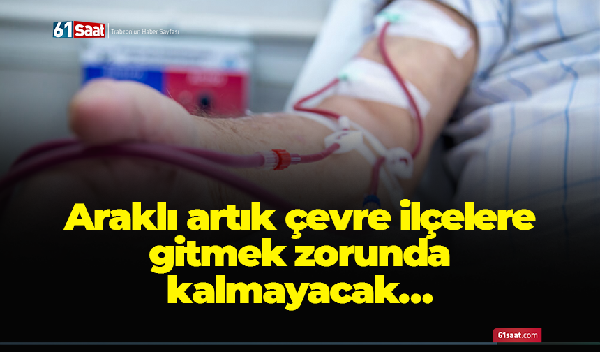 Araklı artık çevre ilçelere gitmek zorunda kalmayacak…