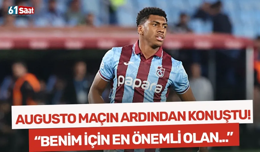 Augusto karşılaşmanın ardından konuştu! "Benim için en önemli olan şey..."