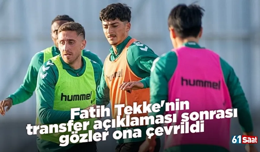 Fatih Tekke'nin transfer açıklaması sonrası gözler ona çevrildi