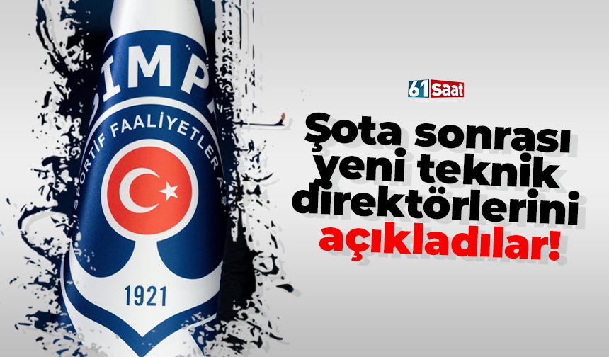 Şota sonrası yeni teknik direktörlerini açıkladılar!