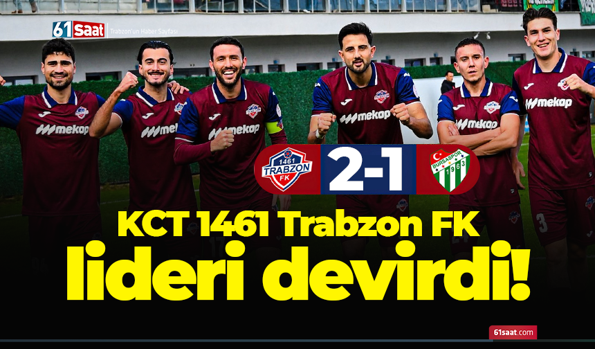 1461 Trabzon FK, lideri devirdi! Üst üste 8 maç