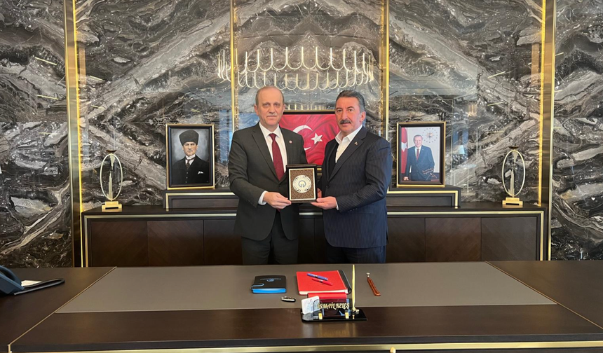 Rektör Çuvalcı’dan Keleş’e teşekkür ziyareti!