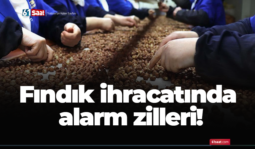 Fındık ihracatında alarm zilleri!