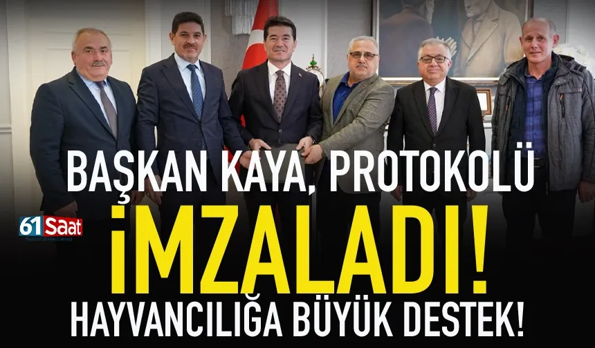 Ahmet Kaya protokolü imzaladı