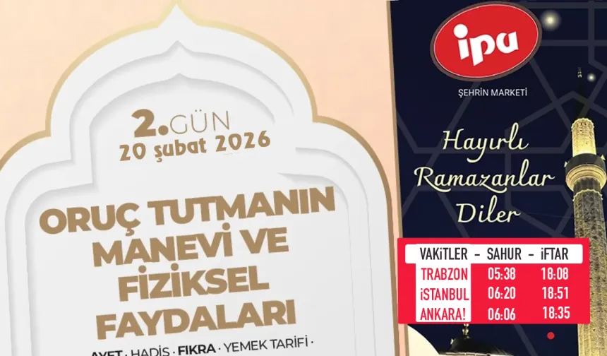 2.gün - Oruç tutmanın manevi ve fiziksel faydaları