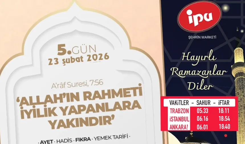 5.gün - 'Allah'ın rahmeti iyilik yapanlara yakındır'