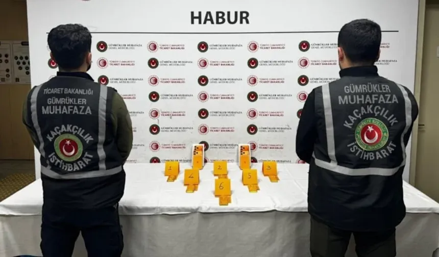 Ayakkabı içine gizlenmiş  41 kilo altın yakalandı