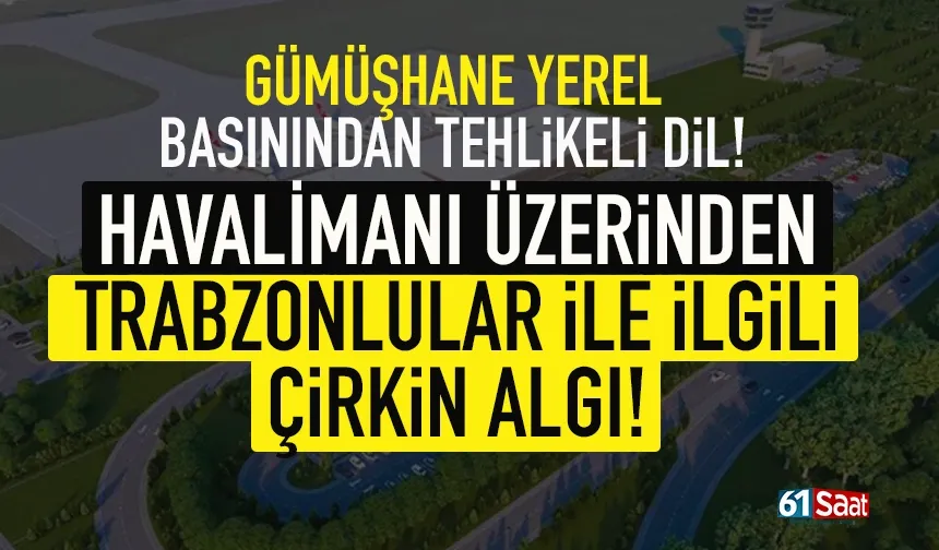 Havalimanı müdürlüğü ataması üzerinden Trabzon için çirkin algı...