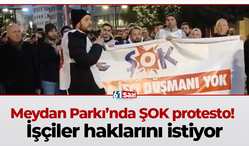 Meydan Parkı’nda ŞOK protesto! İşçiler haklarını istiyor