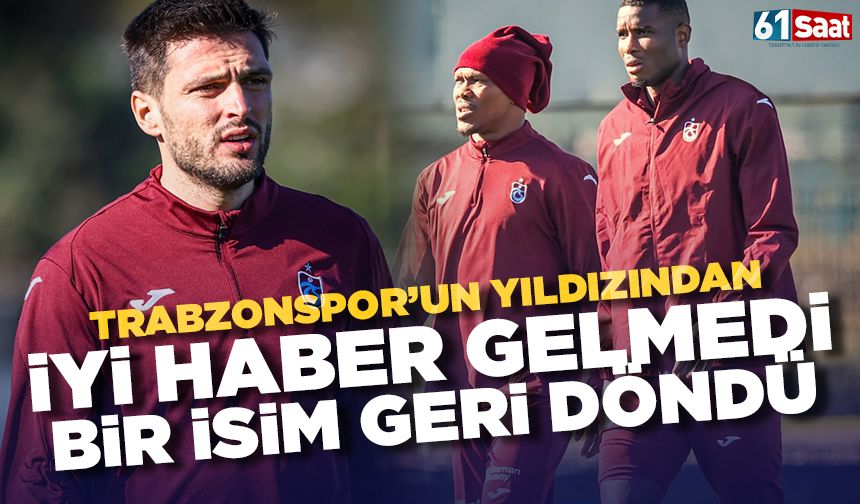 Trabzonspor'da Zubkov antrenmana çıkmadı! Kritik isim sahalara geri döndü