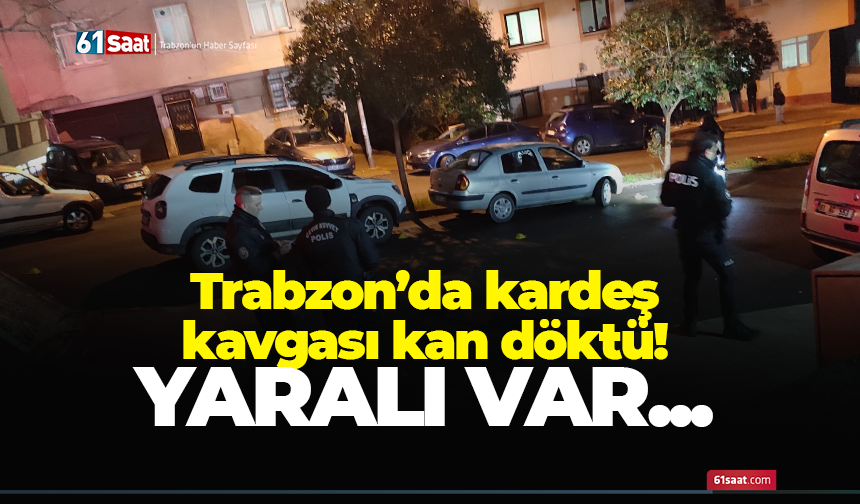 Trabzon'da kardeş kavgası kan döktü