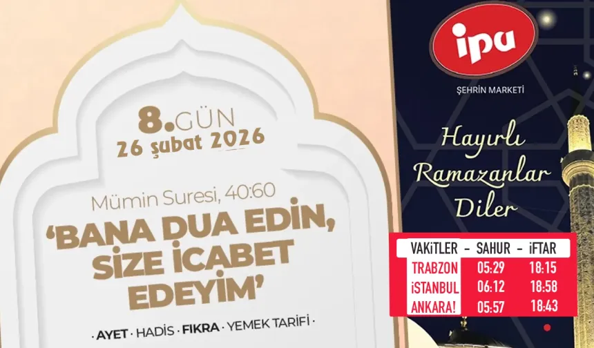 8. gün - 'Bana dua edin, size icabet edeyim'