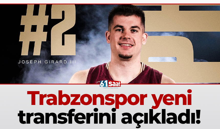 Trabzonspor yeni transferini açıkladı!