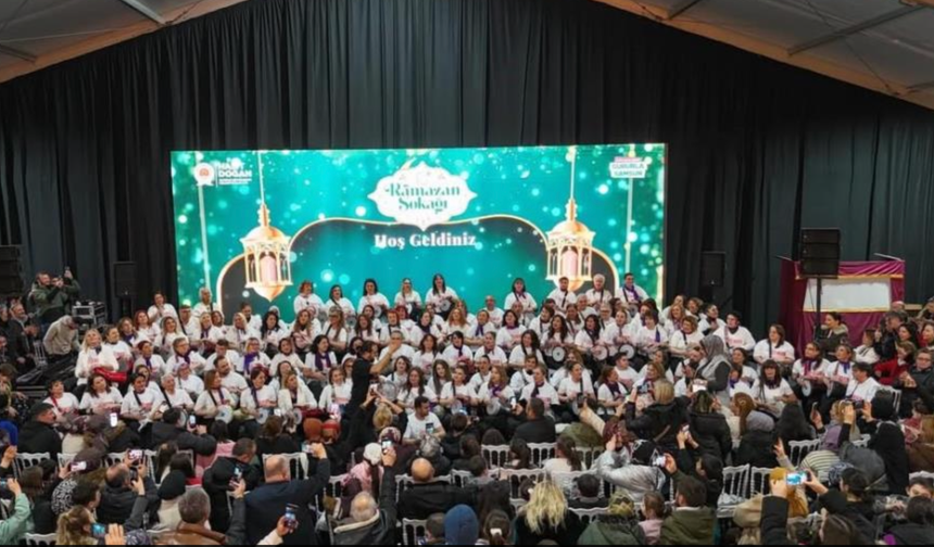 Samsun'da kadınlardan ritim gösterisi