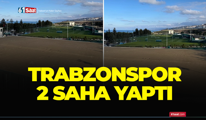 Trabzonspor 2 saha yaptı