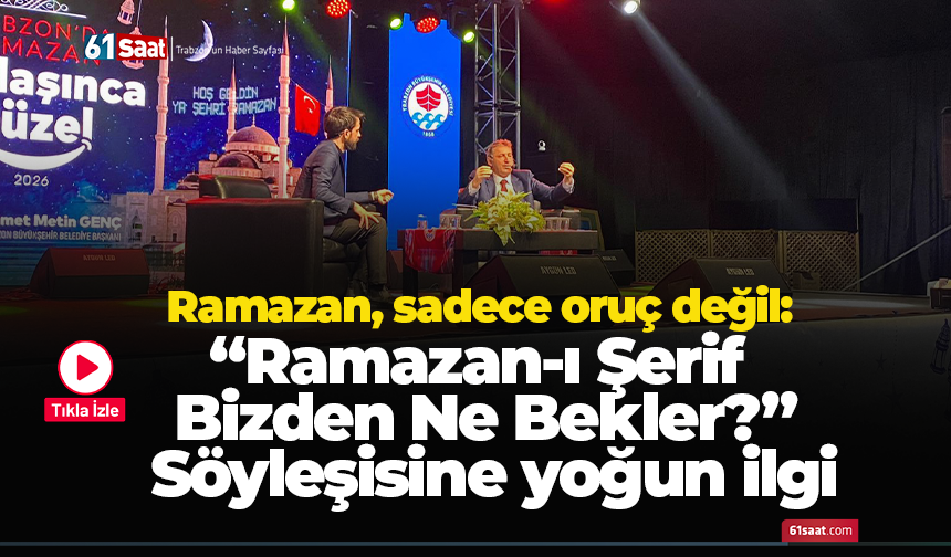 Ramazan, sadece oruç değil: “Ramazan-ı Şerif Bizden Ne Bekler?” Söyleşisine yoğun ilgi
