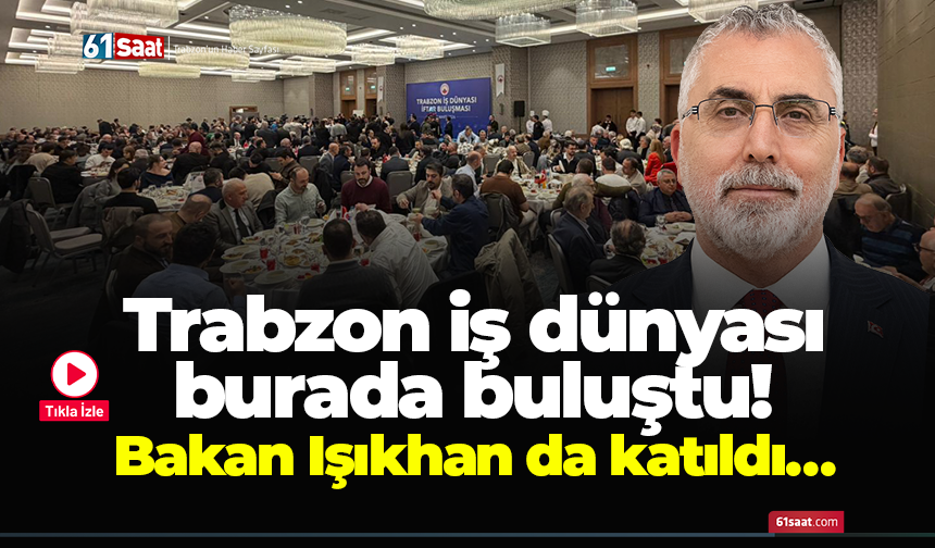 Bakan Vedat Işıkhan Trabzon’da açıklamalarda bulunuyor