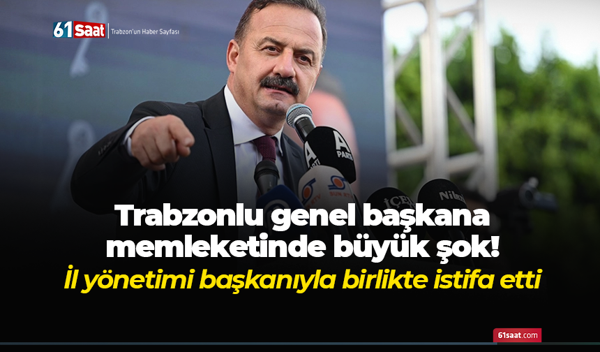 Trabzonlu genel başkana memleketinde büyük şok! İl yönetimi başkanıyla birlikte istifa etti