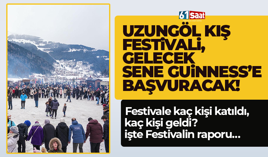 Uzungöl Kış Festivali, gelecek sene Guinness’e başvuracak!