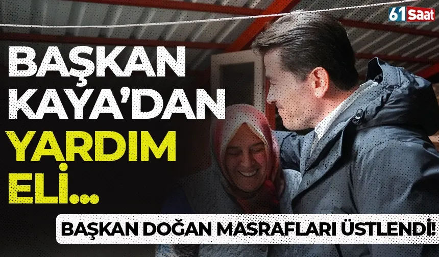 Başkan Kaya'dan da destek geldi! Trabzonspor Başkanı Ertuğrul Doğan ise masrafları üstlendi...