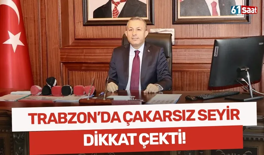 Trabzon'da çakarsız seyir dikkat çekti!