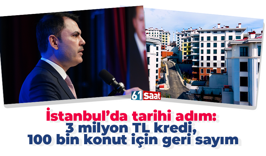 İstanbul’da tarihi adım: 3 milyon TL kredi, 100 bin konut için geri sayım
