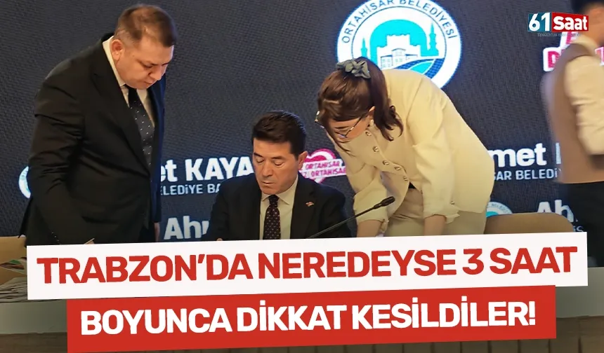 Trabzon'da neredeyse 3 saat boyunca dikkati elden bırakmadılar!