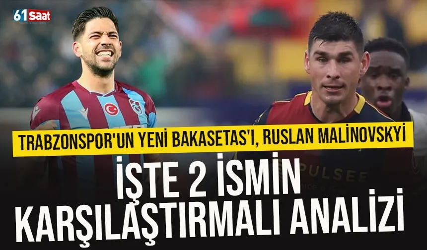 Trabzonspor'un yeni Bakasetas'ı, Ruslan Malinovskyi... Karşılaştırmalı analiz!