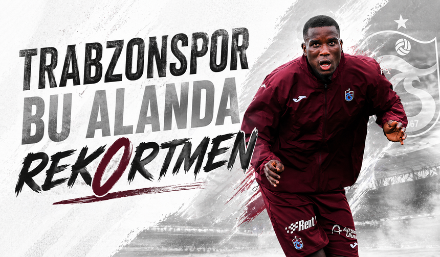 Trabzonspor bu alanda rekortmen oldu!