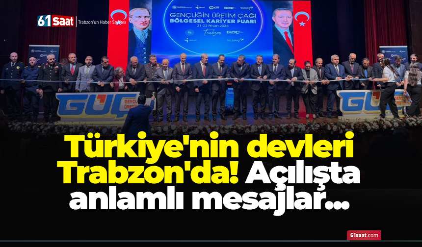Türkiye'nin devleri Trabzon'da! Açılışta anlamlı mesajlar...