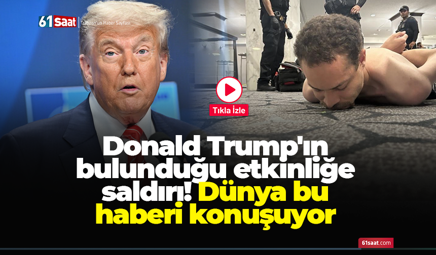 Donald Trump'ın bulunduğu etkinliğe saldırı! Dünya bu haberi konuşuyor