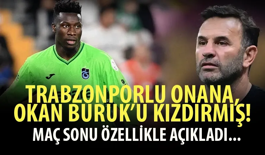 Galatasaray'da Okan Buruk'tan Onana'ya ilginç sözler...