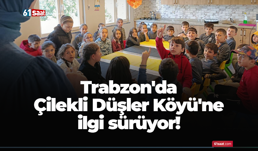 Trabzon'da Çilekli Düşler Köyü'ne ilgi sürüyor!