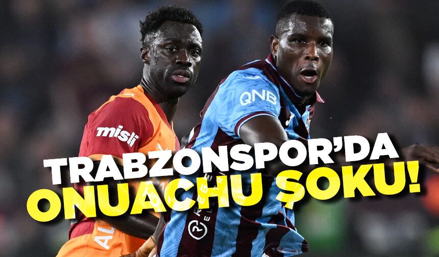 Trabzonspor'da Onuachu şoku! Son antrenmanda...