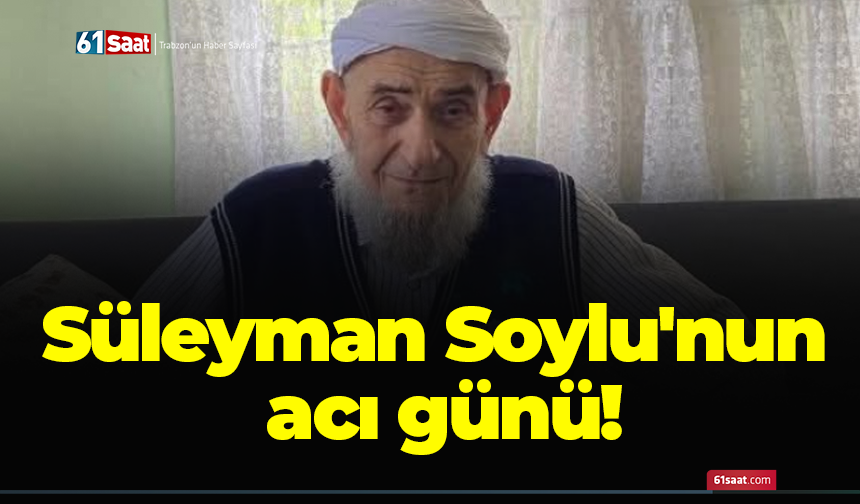 Süleyman Soylu'nun acı günü!