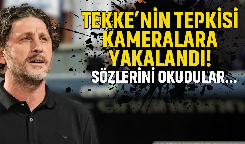Trabzonspor'da Fatih Tekke'nin tepkisi kameralara yakalandı...